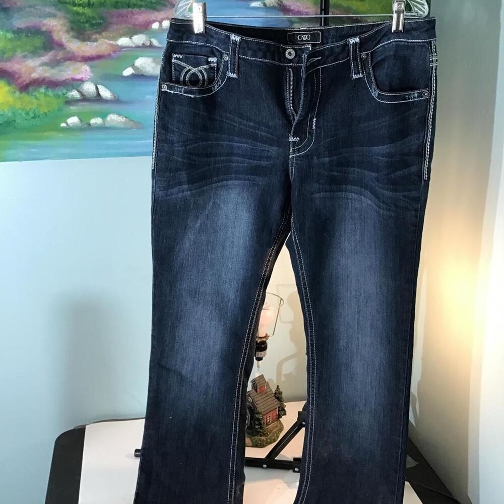 Cato Women's Blue and Navy Jeans